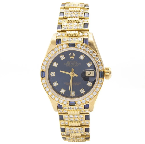 18K gold ladies’ Rolex Datejust, estimated at $23,000-$28,000