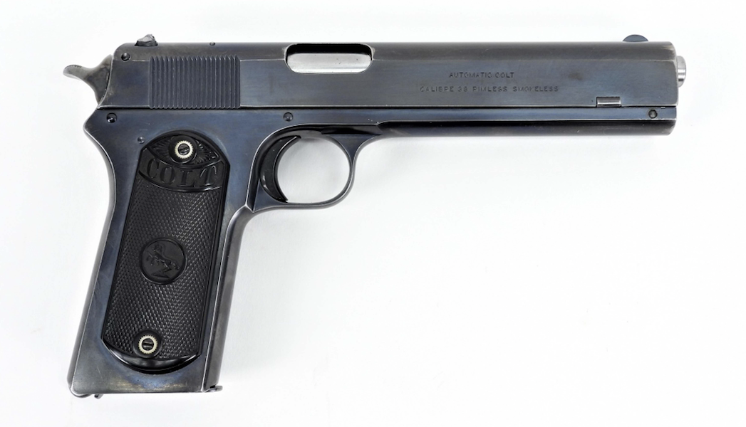 Circa-1919 Colt model 1902 military pistol, estimated at $3,000-$4,000