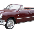 1951 Ford convertible in Carnival Red, estimated at CA$20,000-$25,000
