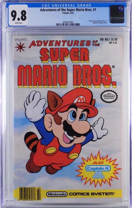 Valiant Comics Adventures of Super Mario Bros. #1 (Feb. 1991), graded CGC 9.8, estimated at $800-$1,200