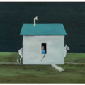 Gertrude Abercombie’s untitled 1963 painting of a stallion and shed achieved $280,000 plus the buyer’s premium in February 2023. Image courtesy of Hindman and LiveAuctioneers.
