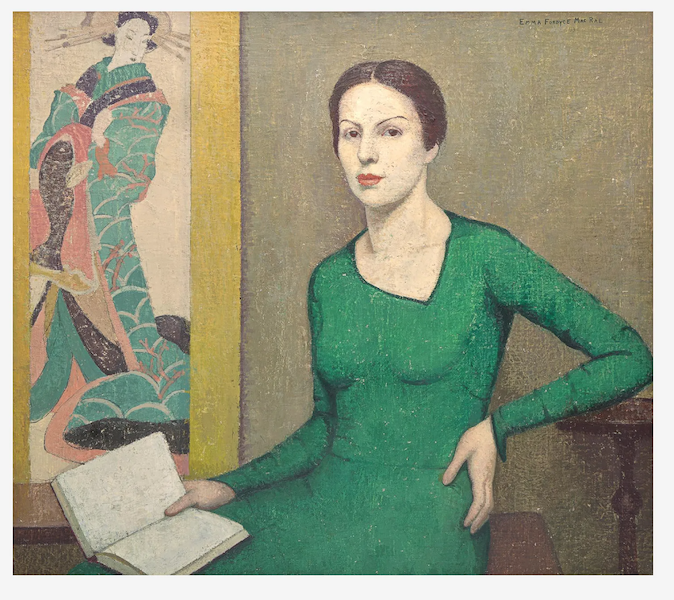 An example of Emma Fordyce MacRae’s astute use of color is ‘Melina in Green,’ a 1931 canvas that sold for $50,000 plus the buyer’s premium in June 2022. Image courtesy of Freeman’s and LiveAuctioneers.