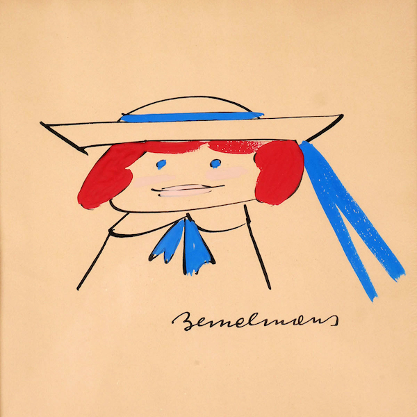 Ludwig Bemelmans (Austrian/American, 1898-1962), original ink and gouache on paper of the famous character ‘Madeline,’ who appears in a series of books introduced in 1939. The Madeline books were both written and illustrated by Bemelmans, who received the Caldecott Medal in 1940 for ‘most distinguished American picture book for children.’ Size: 9 3/8in x 8¼in (sight). Artist-signed and watermarked. Estimate $2,000-$4,000