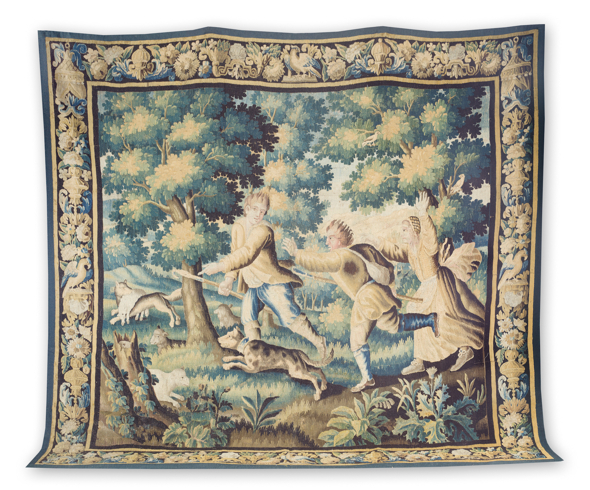 Aubusson tapestry, late 17th century, estimated at £8,000-£12,000. Image courtesy of Bonhams