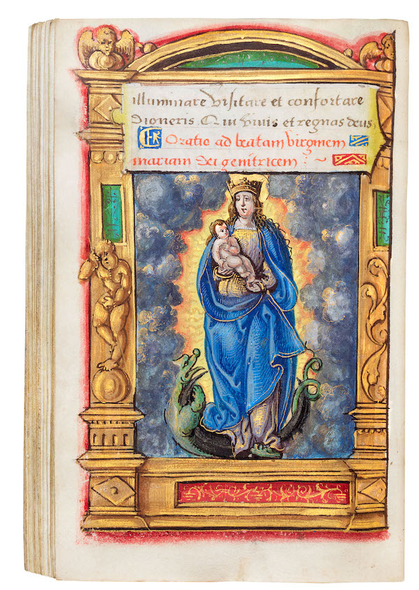 Dr. Jorn Gunther Rare Books, an exhibitor at the 2023 New York International Antiquarian Book Fair, will show a 1532 Book of Hours, in Latin and English on vellum, illustrated by the Master of Francois de Rohan. Image courtesy of the New York International Antiquarian Book Fair.