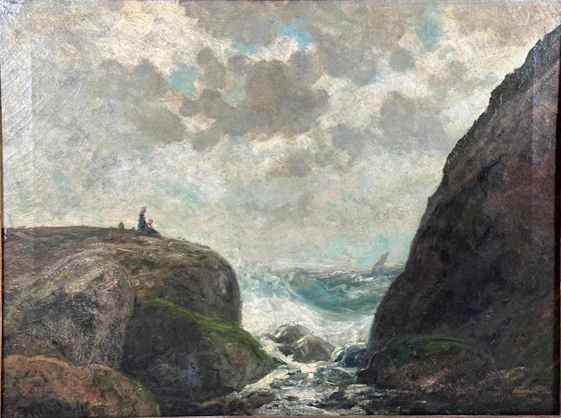Joseph Ryan Woodwell, ‘Magnolia, Massachusetts, Coastline with Two Figures,’ $4,182