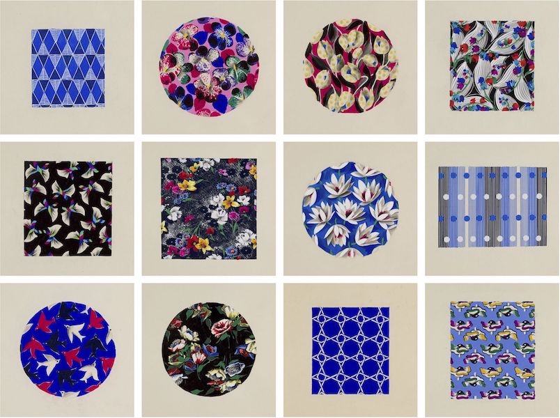 Collection of more than 300 original designs for wallpaper and fabric patterns by the Lizzie Derriey studio in Paris, estimated at €2,500-€3,500