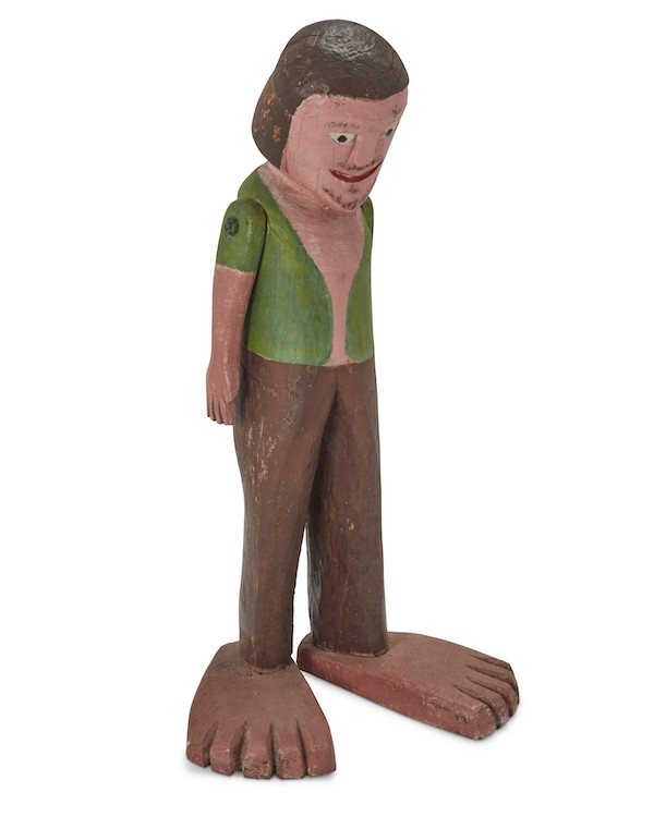 Mexican folk-art figure of a boy, estimated at $2,000-$3,000
