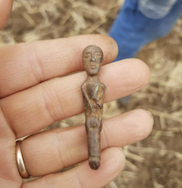 Celtic fertility figure discovered by metal detectorist could score at auction