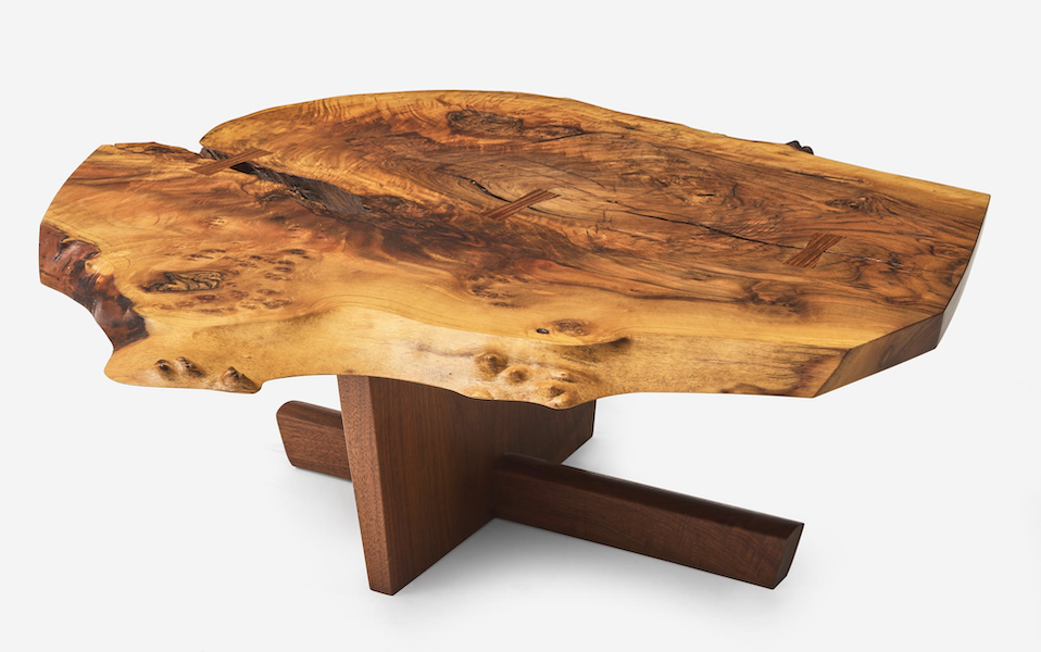 Mira Nakashima Minguren I coffee table, estimated at $20,000-$30,000 