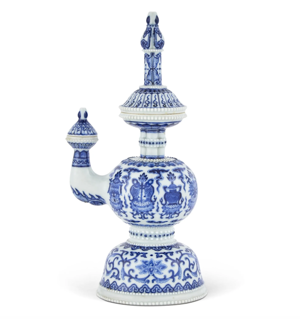 18th-century Chinese Imperial porcelain ewer, $441,000. 