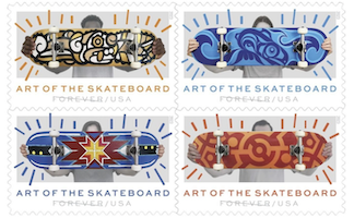 USPS Forever stamps showcase the art of the skateboard