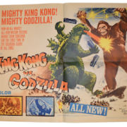 Half-sheet poster for the 1963 film ‘King Kong vs. Godzilla,’ estimated at $500-$5,000