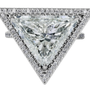 Platinum engagement ring centered on a 4.57-carat GIA-certified white diamond, estimated at $47,000-$56,000