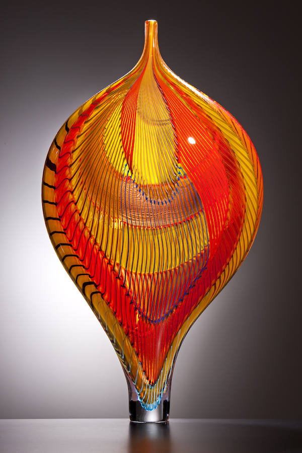 Lino Tagliapietra (Italian, b. 1934-), ‘Saba,’ 2011. Glass, 12 by 22 by 9 1/2in. Courtesy of Lino Tagliapietra, Inc. Photo by Russell Johnson.