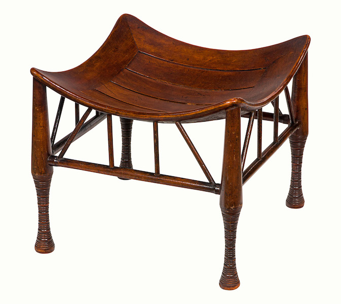 Thebes stool attributed to Liberty & Co., estimated at $800-$1,200