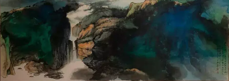 Zhang Daquian forest landscape, rendered in 1980, estimated at $120,000-$150,000 