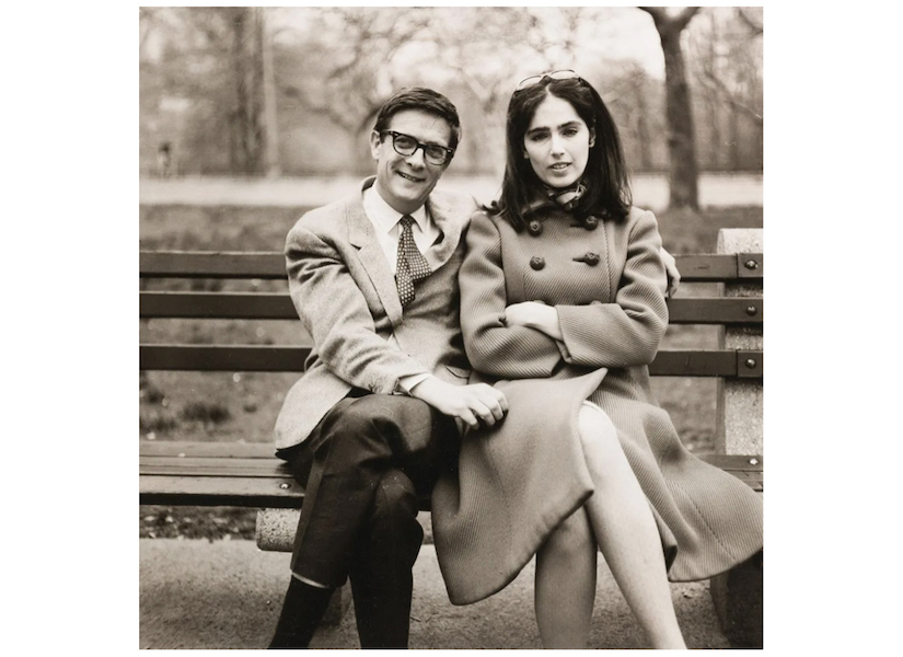 A Diane Arbus photograph of a couple sitting on a bench earned €13,000 (about $14,094) plus the buyer’s premium in June 2022. Image courtesy of OstLicht Photo Auction and LiveAuctioneers.