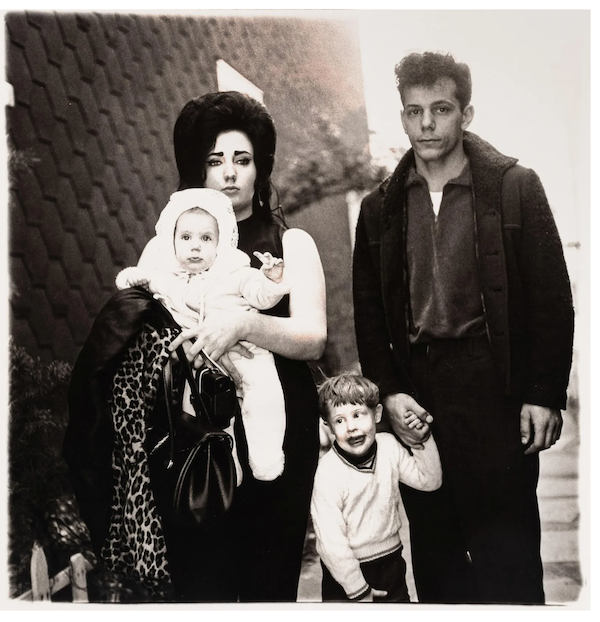 A printing of the Diane Arbus photo ‘A young Brooklyn family going for a Sunday outing, N.Y.C.,1966,’ sold for $10,000 plus the buyer’s premium in December 2022. Image courtesy of Hindman and LiveAuctioneers.
