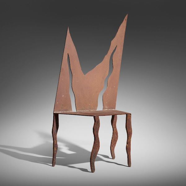 Unique Flama chair by Fernando and Humberto Campana, estimated at $30,000-$50,000. Image courtesy of Rago/Wright, www.wright20.com
