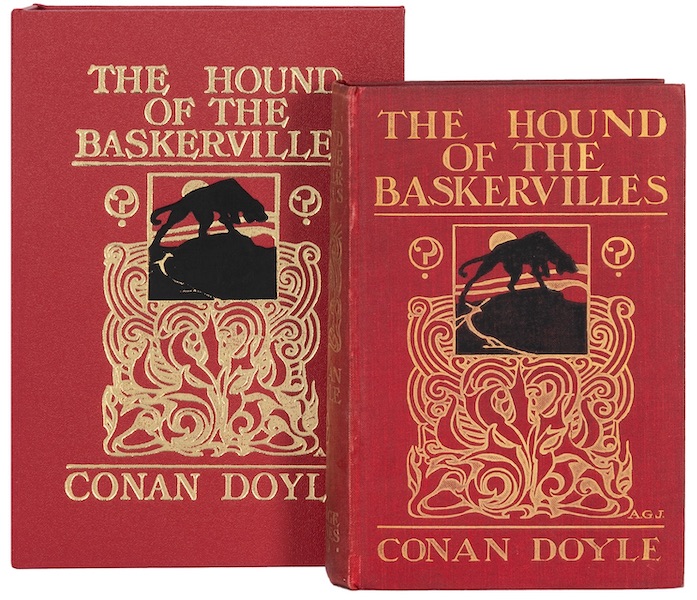 1902 first edition of ‘The Hound of the Baskervilles’ with its original matching box, $8,400
