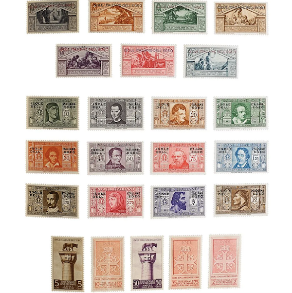 An album of international postage stamps, primarily from Greece through Penrhyn Island, sold for $2,500 plus the buyer’s premium in December 2017. Image courtesy of Rago Arts and Auction Center and LiveAuctioneers
