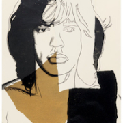 Andy Warhol, ‘Mick Jagger,’ $131,250. Image courtesy of Heritage Auctions ha.com