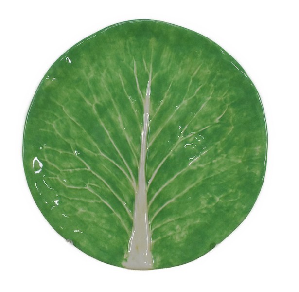 One from a set of 11 Dodie Thayer lettuce ware dinner plates, estimated at $100-$1,000