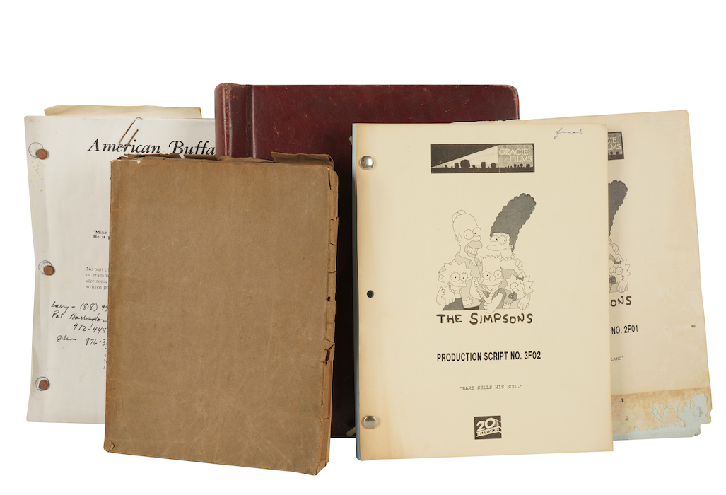 Production scripts from ‘The Simpsons,’ formerly owned by David Edwin Birney, estimated at $200-$300