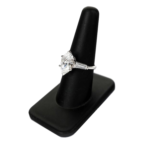 GIA-certified 3.34-carat diamond in a platinum ring, $34,375