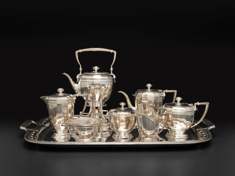 Tiffany & Co. seven-piece silver tea and coffee service with matching tray, $18,000