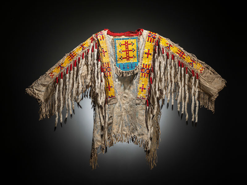 Sioux quilled and beaded hide shirt, estimated at $25,000-$35,000 