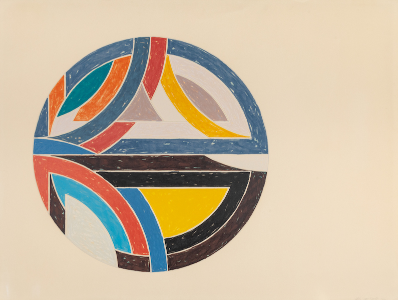 Frank Stella, ‘Sinjerli Variation III,’ estimated at $5,000-$7,000. Image courtesy of Hindman