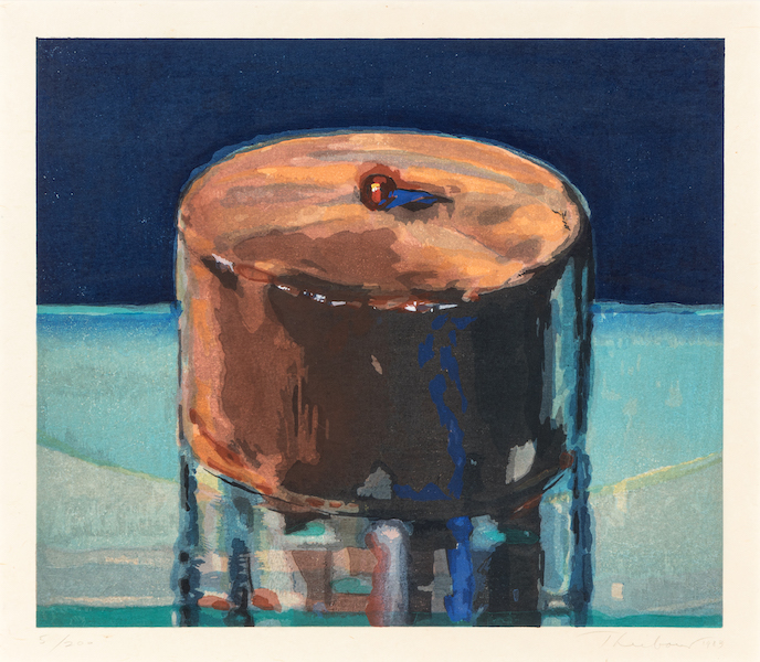 Wayne Thiebaud, ‘Dark Cake,’ estimated at $20,000-$30,000. Image courtesy of Hindman