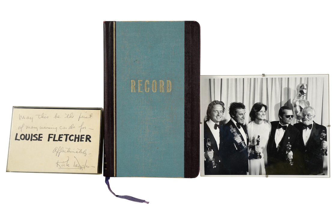 Nurse log book used by Louise Fletcher as Nurse Ratched in ‘One Flew Over the Cuckoo’s Nest,’ estimated at $200-$300