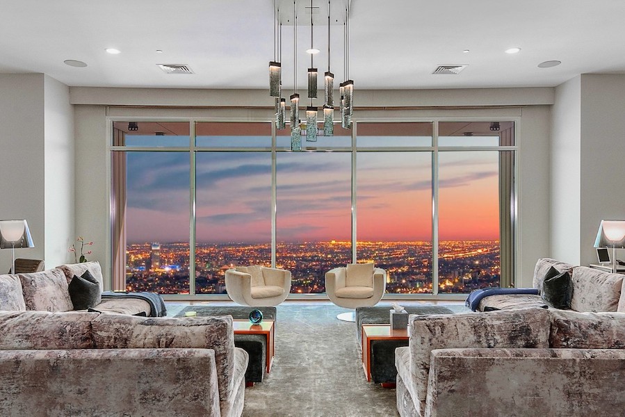 Rihanna has purchased a 40th-floor Los Angeles penthouse that was previously owned by ‘Friends’ star Matthew Perry. Photo credit Michael MacNamara and Jason Speth; image courtesy of Compass and also TopTenRealEstateDeals.com