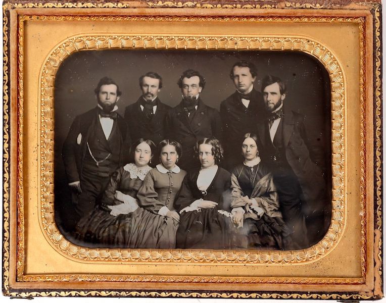 One of three daguerreotype and ambrotype photographs in their original cases of the D. O. Mills family, thought to be taken by San Francisco photographer Robert Vance, estimated at $2,000-$20,000