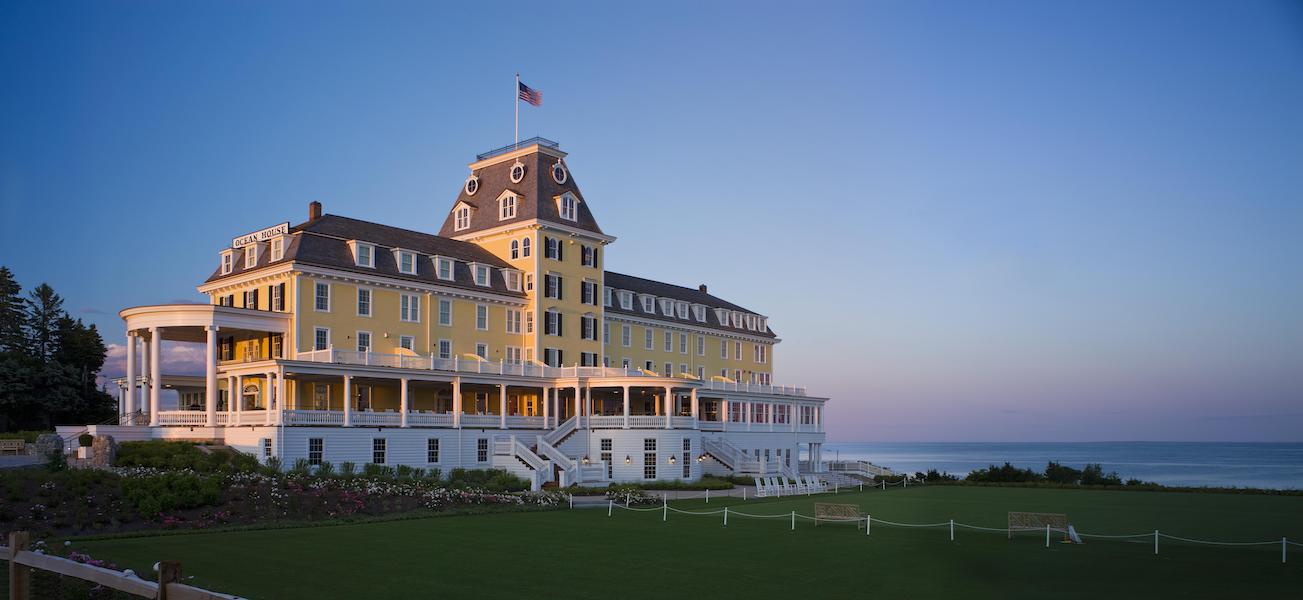 Exterior shot of the Ocean House hotel and resort near Newport, R.I., which has opened a gallery devoted to Ludwig Bemelmans and will unveil a Bemelmans Suite in May. Image courtesy of Ocean House