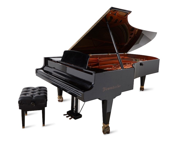 Bosendorfer Model 290 Imperial concert grand piano, estimated at $30,000-$40,000