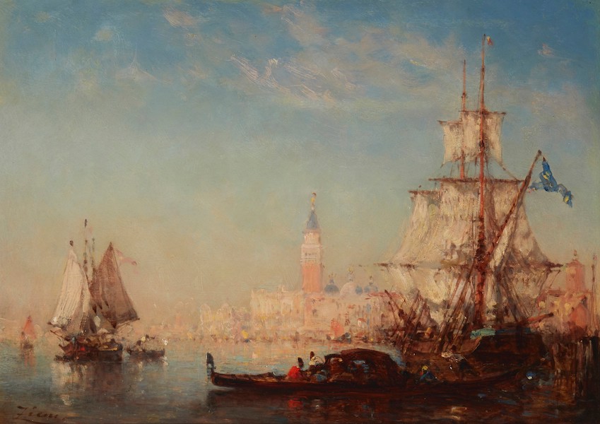 Felix Francois Georges Philibert Ziem, ‘Venice,’ estimated at $4,000-$6,000