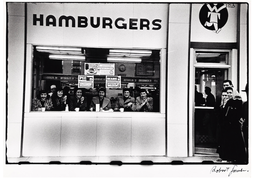 Robert Frank, ‘White Tower, 14th Street, New York,’ estimated at $10,000-$15,000. Image courtesy of Swann Auction Galleries