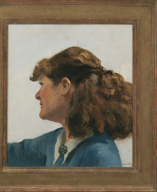 Edward Hopper, ‘Jo Painting,’ 1936. Oil on canvas, 18 3/16 by 16 3/16in. (46.2 by 41.1cm). Whitney Museum of American Art, New York, Josephine N. Hopper bequest, 70.1171. Digital image © Whitney Museum of American Art / Licensed by Scala / Art Resource, NY © 2023 Heirs of Josephine N. Hopper / Licensed by Artists Rights Society (ARS), NY 