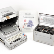 1960s Russian Fialka M-125 cipher machine with English manual, estimated at $8,000-$12,000