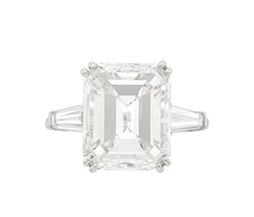 Harry Winston platinum and diamond ring rocked Doyle Fine Jewelry auction