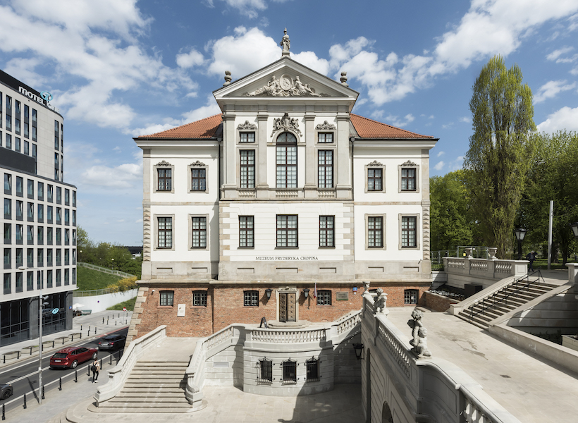 The Frederic Chopin Museum in Warsaw, Poland, photographed in May 2022. The museum will reopen on April 29. Image courtesy of Wikimedia Commons, photo credit Adrian Grycuk. Shared under the Creative Commons Attribution-Share Alike 3.0 Poland license.