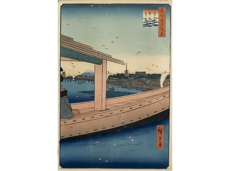 Utagawa Hiroshige, ‘Distant View of Kinryuzan Temple from Azuma Bridge,’ estimated at $1,000-$1,500