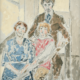 John Marin, ‘A Looking Back-The Marin Family,’ 1953. Oil and graphite on canvas, 22 by 18in. (55.88 by 45.72cm). Gift of Norma B. Marin; 031.1998. Courtesy Colby College Museum of Art