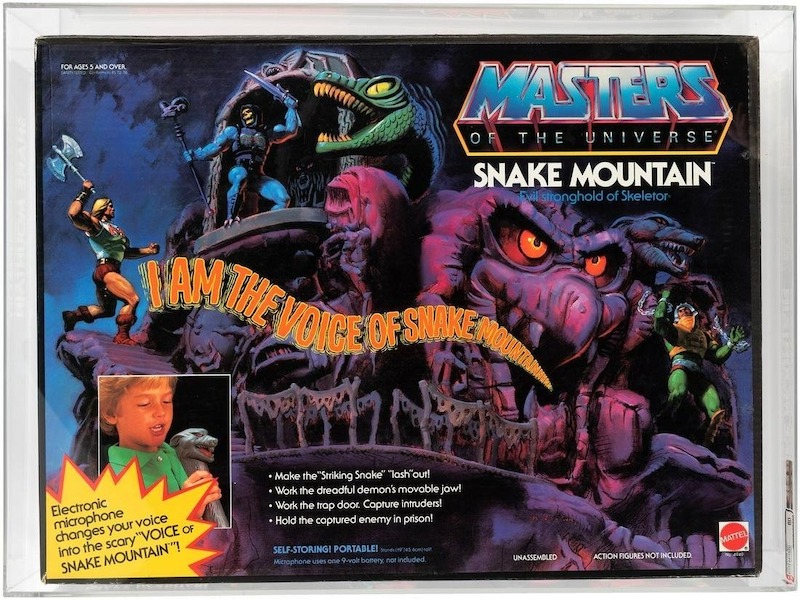 A Masters of the Universe Snake Mountain Series 3 playset made $4,153 including the buyer’s premium in March 2023. Image courtesy of Hake’s Auctions and LiveAuctioneers.