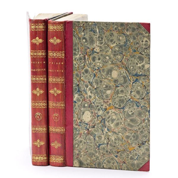 Third edition of Jane Austen’s ‘Pride and Prejudice,’ estimated at $6,000-$8,000. Image courtesy of Swann Auction Galleries and LiveAuctioneers