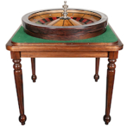 Circa-1930 gaffed, or rigged, roulette wheel by A. Ball & Bro Makers, estimated at $4,000-$5,000